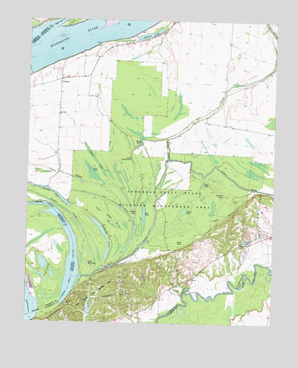 Golddust, TN USGS Topographic Map