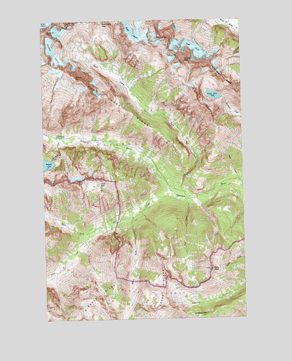 Goode Mountain, WA USGS Topographic Map