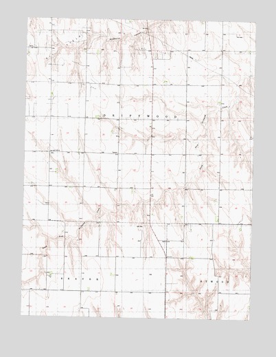 Atwood NE, KS USGS Topographic Map
