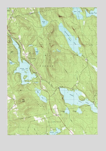 Green Lake, ME USGS Topographic Map