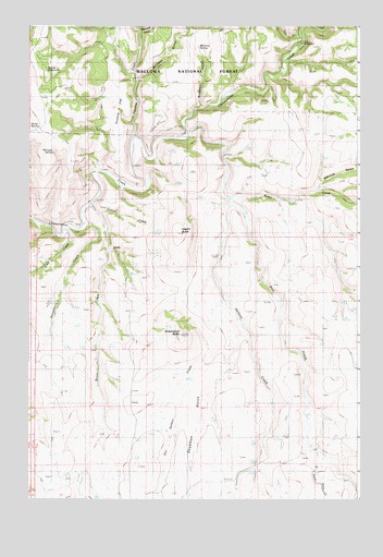 Greenwood Butte, OR USGS Topographic Map