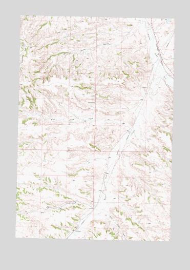 Griffin Coulee, MT USGS Topographic Map