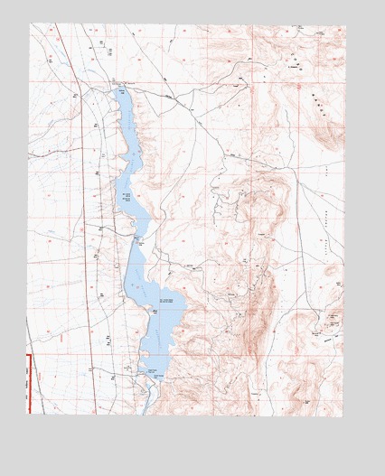 Haiwee Reservoirs, CA USGS Topographic Map