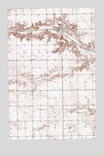 Hanks, ND USGS Topographic Map