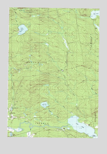 Heald Pond, ME USGS Topographic Map