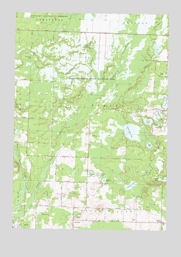 Hickory Corners, WI USGS Topographic Map