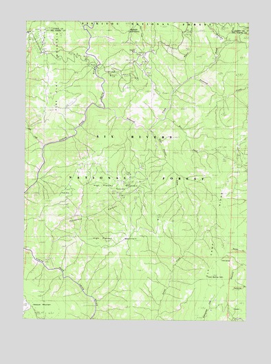 High Plateau Mountain, CA USGS Topographic Map