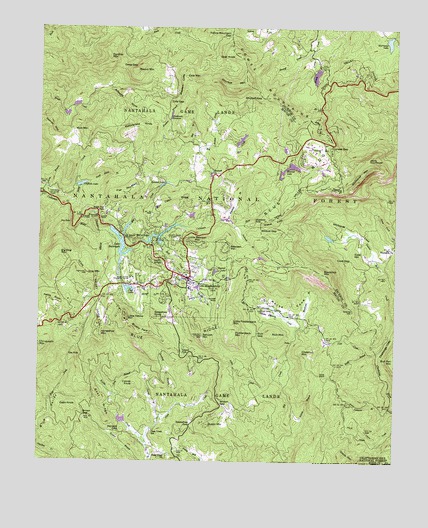 Highlands, NC USGS Topographic Map