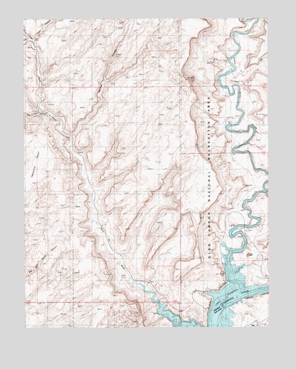 Hite North, UT USGS Topographic Map