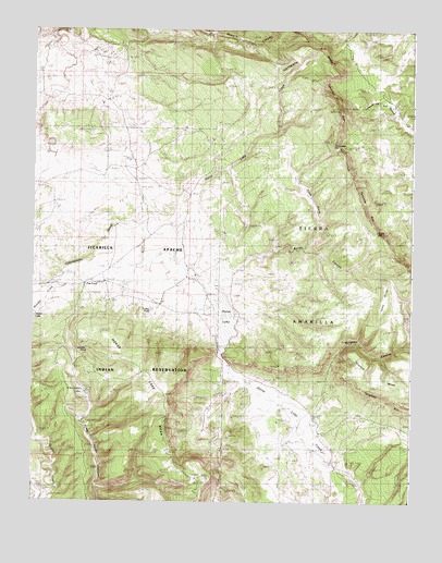Horse Lake, NM USGS Topographic Map