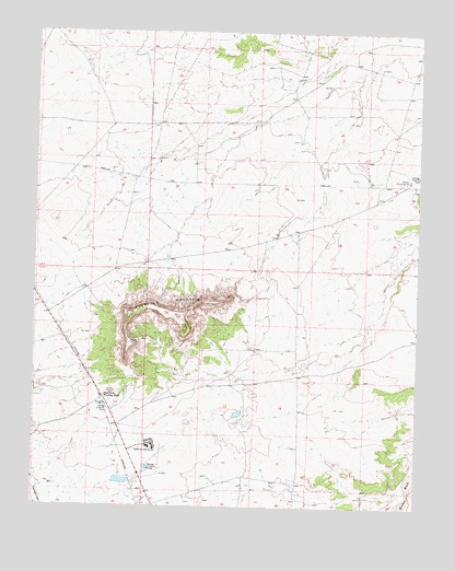 Huerfano Trading Post, NM USGS Topographic Map