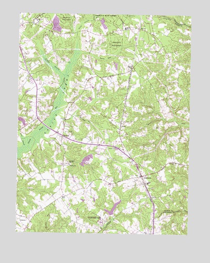 Hughesville, MD USGS Topographic Map