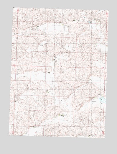 Hulbert Lake, NE USGS Topographic Map