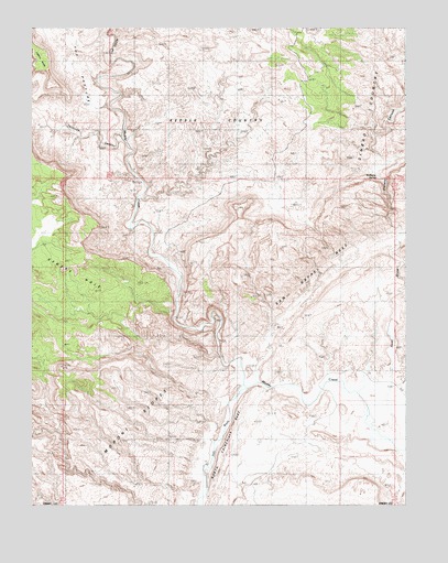 Hunt Draw, UT USGS Topographic Map