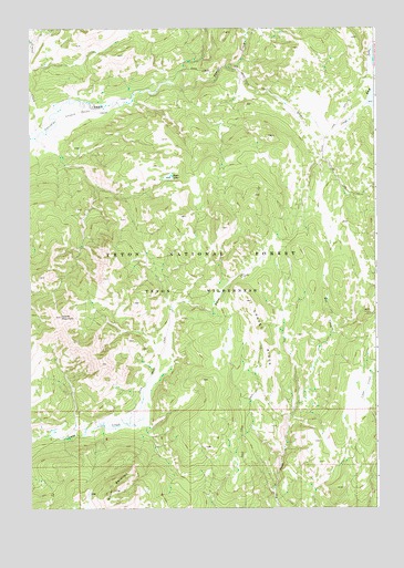 Gravel Mountain, WY USGS Topographic Map