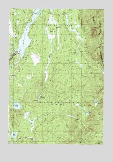 Indian Pond South, ME USGS Topographic Map