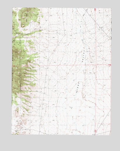Ione NW, NV USGS Topographic Map
