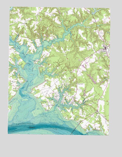 Irvington, VA USGS Topographic Map