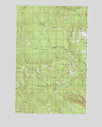Jackknife Mountain, WA USGS Topographic Map
