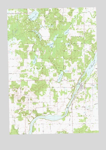Jim Falls, WI USGS Topographic Map