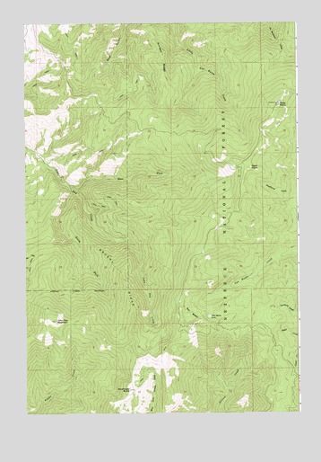 John Day Mountain, ID USGS Topographic Map