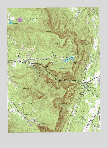 Kaaterskill Clove, NY USGS Topographic Map