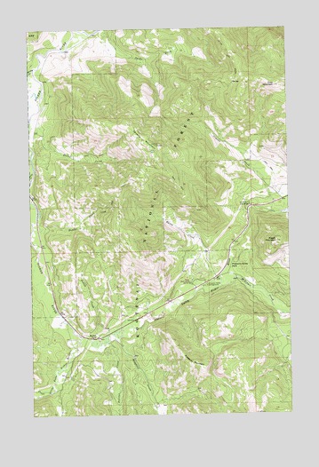 Kenelty Mountain, MT USGS Topographic Map