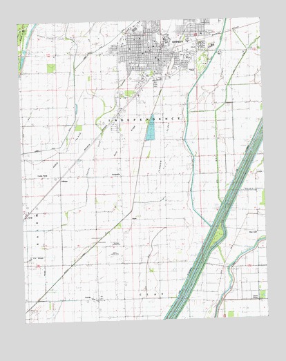 Kennett South, MO USGS Topographic Map