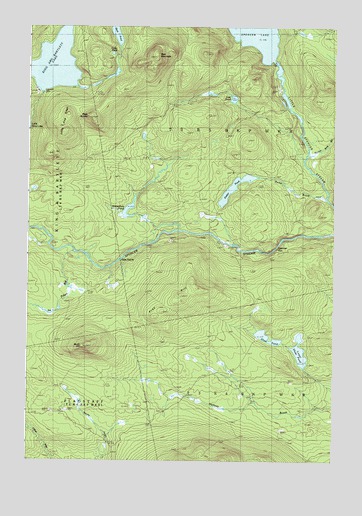 King And Bartlett Lake, ME USGS Topographic Map