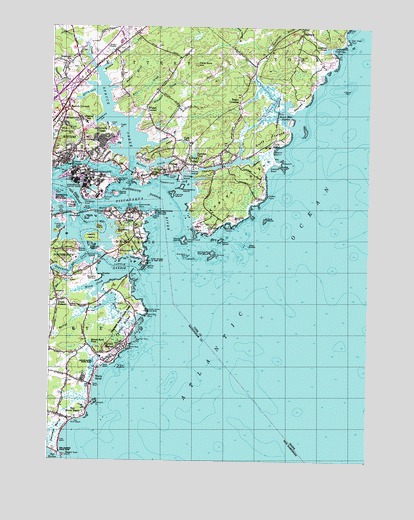 Kittery, ME USGS Topographic Map
