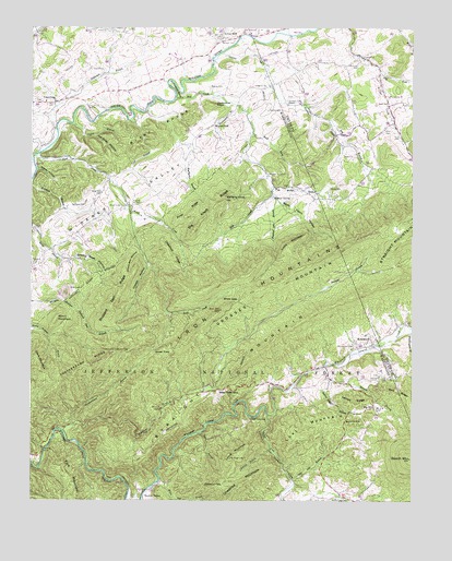 Konnarock, VA USGS Topographic Map