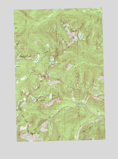 Labyrinth Mountain, WA USGS Topographic Map