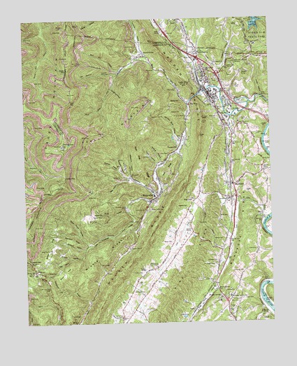 Lake City, TN USGS Topographic Map