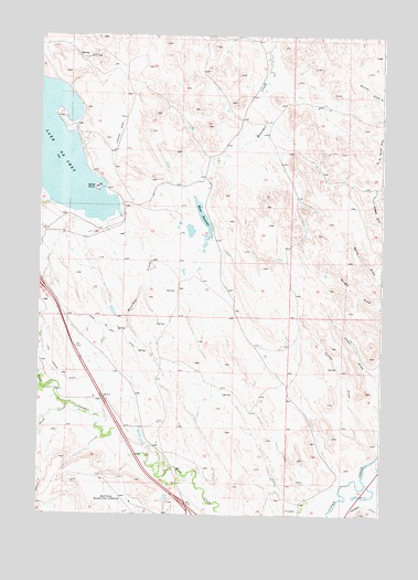 Lake De Smet East, WY USGS Topographic Map