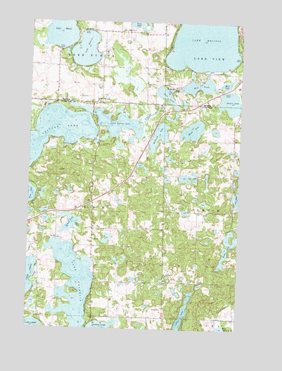 Lake Franklin, MN USGS Topographic Map