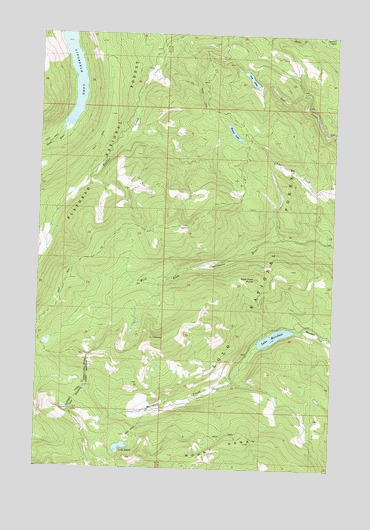 Lake Marshall, MT USGS Topographic Map