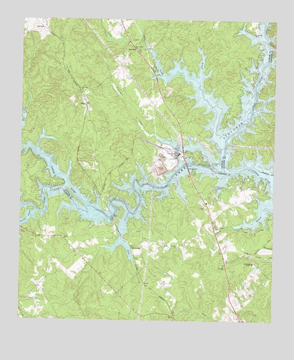 Lake Sinclair West, GA USGS Topographic Map