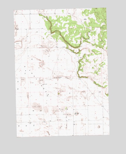 Lane Lake, OR USGS Topographic Map