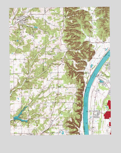 Lanesville, IN USGS Topographic Map