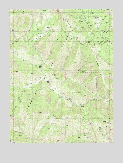 Bartlett Springs, CA USGS Topographic Map