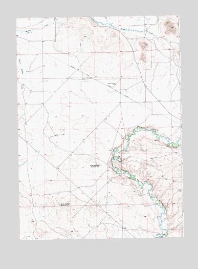 Leckie SW, WY USGS Topographic Map