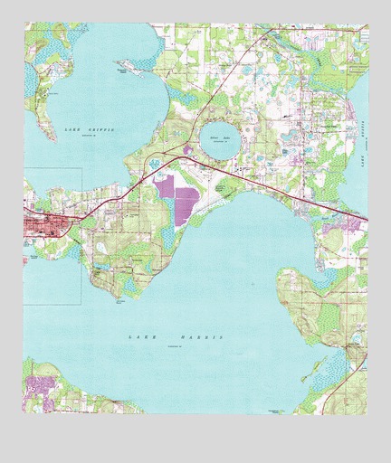 Leesburg East, FL USGS Topographic Map