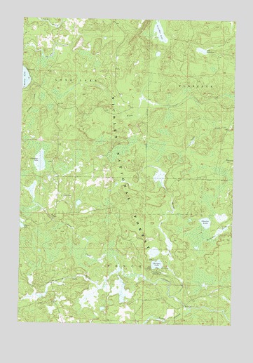 Long Lake SE, WI USGS Topographic Map