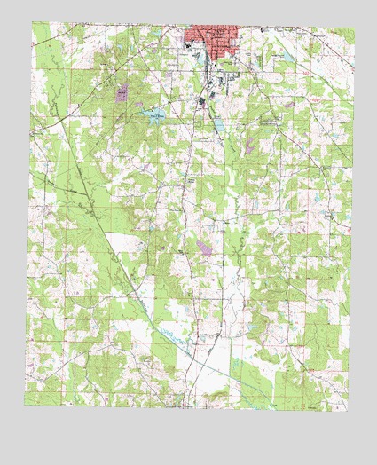 Louisville South, MS USGS Topographic Map