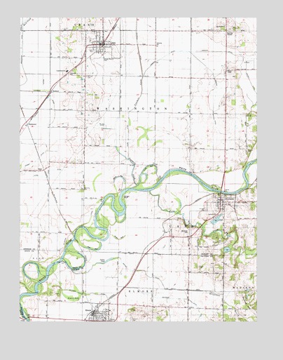 Lyons, IN USGS Topographic Map
