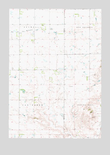 Macs Corner NE, SD USGS Topographic Map