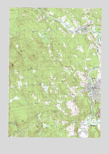 Madison West, ME USGS Topographic Map