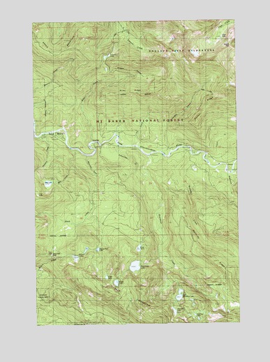 Mallardy Ridge, WA USGS Topographic Map