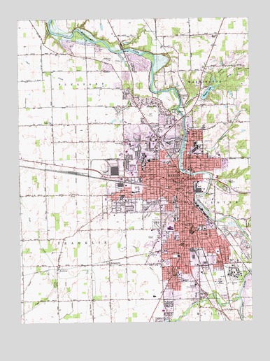 Marion, IN USGS Topographic Map
