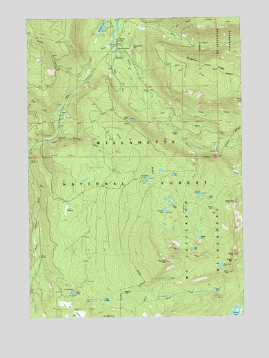 Marion Forks, OR USGS Topographic Map